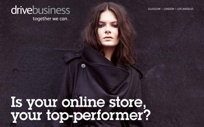 Part of a drivebusiness ad featuring its work for AllSaints