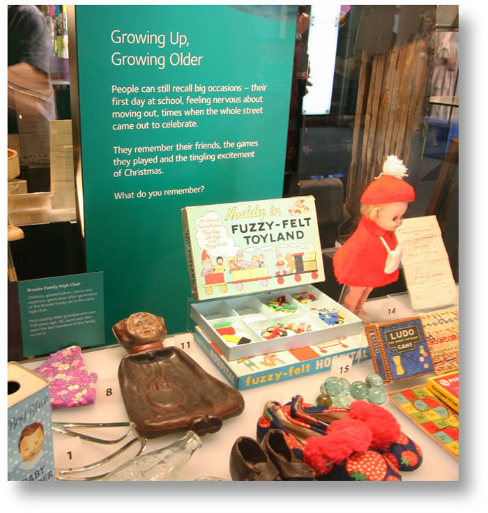 Heritage copywriter: museum panel from the growing up, growing older exhibit at Experience Barnsley