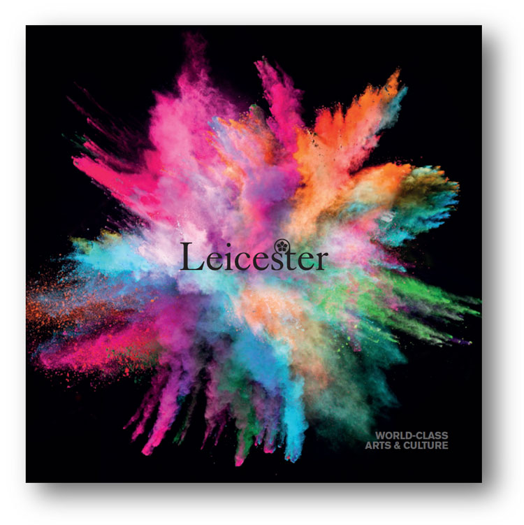 Arts and culture copywriting: cover of Leicester's arts prospectus